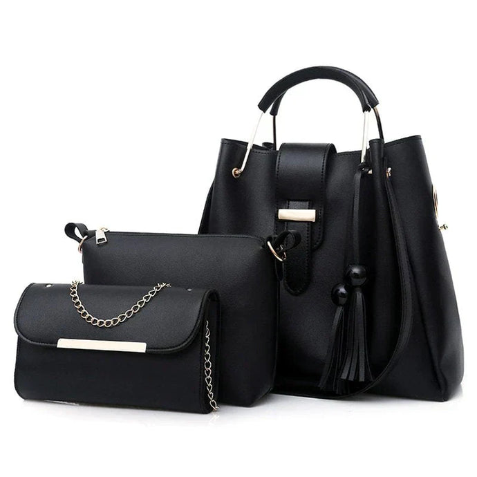 3 PIECE BIG SIZE BAG SALE - BLACK