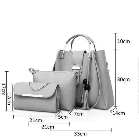 3 PIECE BIG SIZE BAG SALE - GREY